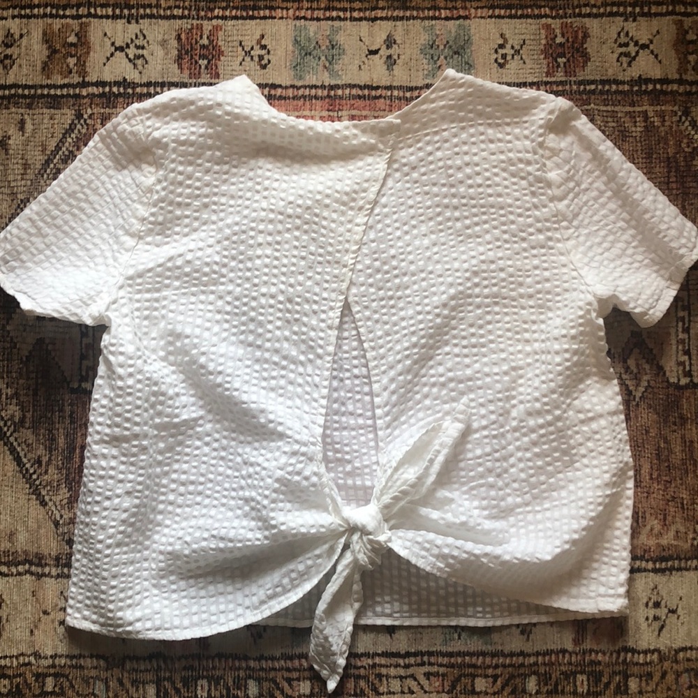H&M tie back top